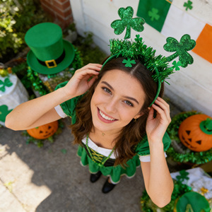 Artículos para la Fiesta del Día de San Patricio, Recuerdos para la Fiesta, Diademas con Temática Irlandesa, Accesorios para el Fotomatón, Decoraciones para la Desfile - Product Image 4