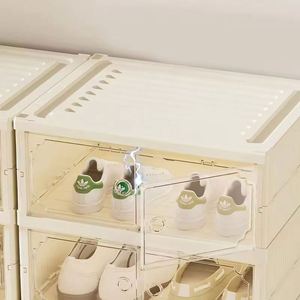 Zapatero Plegable y Apilable Jili Clear de Lujo, Ecológico e Impermeable, con Capacidad para 6-18 Pares, para Puerta de Cocina, con Imán, Apto para Alimentos - Product Image 4