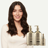 Qquaker Shampooing et après-shampoing à la kératine Alpha de marque privée Soins capillaires hydratants bio Ensemble de shampoing anti-frisottis