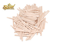 Bâtonnets de crème glacée et de sucettes glacées en bois de bouleau jetables, écologiques, de qualité alimentaire, 114x10x2mm