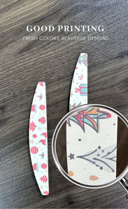 Lime à ongles professionnelle double face de qualité supérieure, grain 80/80, réutilisable, avec étui en plastique durable, pour usage manuel (vente en gros) - Product Image 4