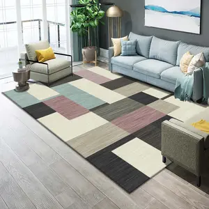 Tappeto personalizzato realizzato a macchina, tappetino lavabile tappetino lavabile facile da pulire Area impermeabile tappeto moderno per soggiorno/