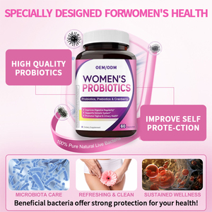 Permen Probiotik Prebiotik Harian untuk Wanita dengan Slippery Elm untuk Kesehatan Vagina dan Keseimbangan <span class=keywords><strong>pH</strong></span> Probiotik - Product Image 4