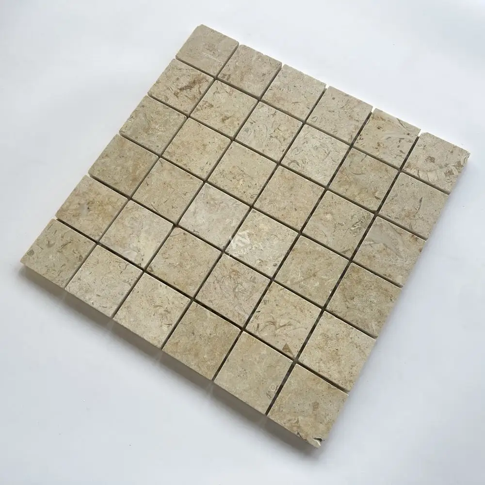 Kewent หินอ่อนโมเสคพรีเมี่ยมคลาสสิกหินอ่อนโมเสคหิน Travertine