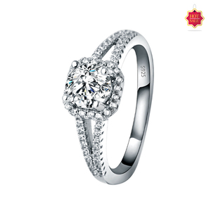 De los hombres 925 B italiano de plata esterlina Sterns la eternidad anillo de diamantes para los hombres de las mujeres - Product Image 1