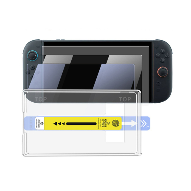 For Nintendo Switch 2 Ultra-Clear Anti-Blue Light Screen Protector 1pc Auto-Alignment 9H Anti-Shock Gaming Accessory Switch 2