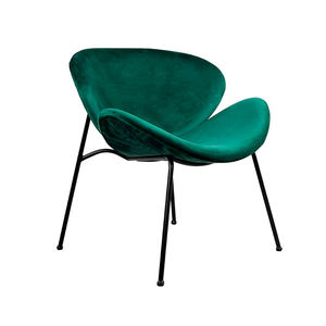 Fauteuil en velours et acier inoxydable, 3 pièces sans échantillon, mobilier moderne rouge et bleu marine, salon noir et or - Product Image 1