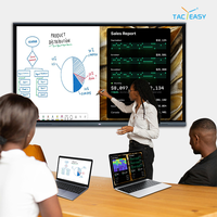 Tableaux interactifs numériques 4K 4+32G 40 points tactiles pour l'enseignement, système double Android/Windows, 75/86 pouces
