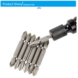 Embout de tournevis hexagonal à Impact manuel de 1/4 pouces Ph2 tête transversale phillips 10 pièces S2 Double tête cr-<span class=keywords><strong>v</strong></span> jeu d'embouts de tournevis - Product Image 1