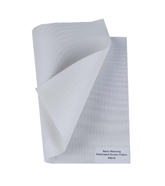 P8019 Nano Weaving Perforated Screen Fabric for Inflatable Projector Screen , Tab Tension Projector Screen