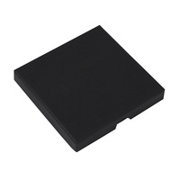 Boîte à bijoux en carton rigide texturé recyclable haut de gamme, vente en gros du fabricant, emballage personnalisé pour colliers et boucles d'oreilles avec estampage