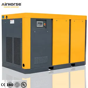 Precio de fábrica AirHorse 175HP 132kW 650 CFM Velocidad fija PM Vsd Compresor de aire de tornillo rotativo 380V 50Hz Accionado directo para la industria