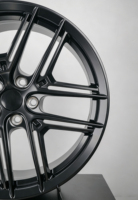 Jantes forgées monobloc à 5 branches, finition noir mat, sur mesure, 18-22 pouces, 5x112, 5x120, 5x114.3, 6061-T6, pour BMW, Audi, Mercedes