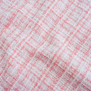 Thời Trang Trang Phục Màu Hồng Đầy Màu Sắc Tweed Vải Giống Như Tweed Vải Len Tweed Vải Cho Phụ Nữ Quần Áo - Product Image 5