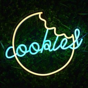 Cookies Letreros Neon LED indoor hanging ambient light shop <b>sign</b> wall decoration light entrance indicator light luminous <b>sign</b> - Product Image 5
