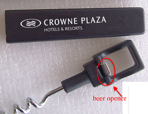 Sacacorchos Portátil de Plástico con Componentes de Acero Inoxidable, Diseño Plano Novedoso, Accesorio de Bar para Hoteles, Precio Económico - Product Image 4