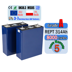 แบตเตอรี่ลิเธียมไอรอนฟอสเฟต (LiFePO4) ความหนาแน่นพลังงานสูง REPT 3.2V 314Ah จาก EU Stock DDP สำหรับเก็บพลังงาน พร้อมอายุการใช้งานมากกว่า 8000 รอบการใช้งาน เหมาะสำหรับระบบพลังงานแสงอาทิตย์ภายในบ้าน (ESS) - Product Image 1