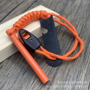 Allume-feu en bâton de magnésium 8x80mm, outil de survie en plein air, couleur orange - Product Image 1