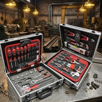 Ensemble d'outils en aluminium de haute qualité, 111 pièces, boîte d'outils à main, kit d'outils professionnels, ensembles d'outils automobiles