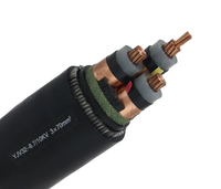 Câble d'alimentation industriel moyenne tension YJV32/YJV22 YJV 3 conducteurs 95mm 120mm 150mm 185mm 240mm Cuivre/XLPE/PVC/SWA/STA Bande d'acier