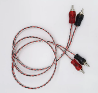 Paket tas plastik Pria Wanita kabel Audio Video kabel RCA konektor berlapis emas atau nikel