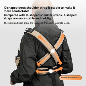 <span class=keywords><strong>Sac</strong></span> de transport ergonomique <span class=keywords><strong>pour</strong></span> animaux de compagnie, en tissu Oxford imperméable et anti-rayures, <span class=keywords><strong>pour</strong></span> petits chiens, avec équilibrage du poids, à porter à l'avant - Product Image 4