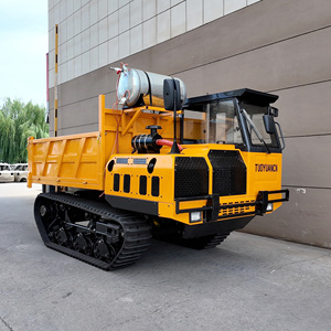 Dumper sur chenilles hydraulique de 8 tonnes, transporteur robuste sur chenilles pour les travaux miniers, agricoles et routiers en montagne - Product Image 2