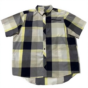 Chemises décontractées à carreaux à manches longues et col montant pour hommes, grande taille, nouvelle collection été, en coton respirant et infroissable, pour jeunes et d'âge moyen - Product Image 1
