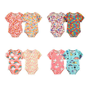 Großhandel Fabrik Neugeborene Bodysuit Baby Kleidung Stram pler Niedriger Preis Strick Kinder kleidung Cartoon Baumwolle Hochwertige Baby Onesie - Product Image 1