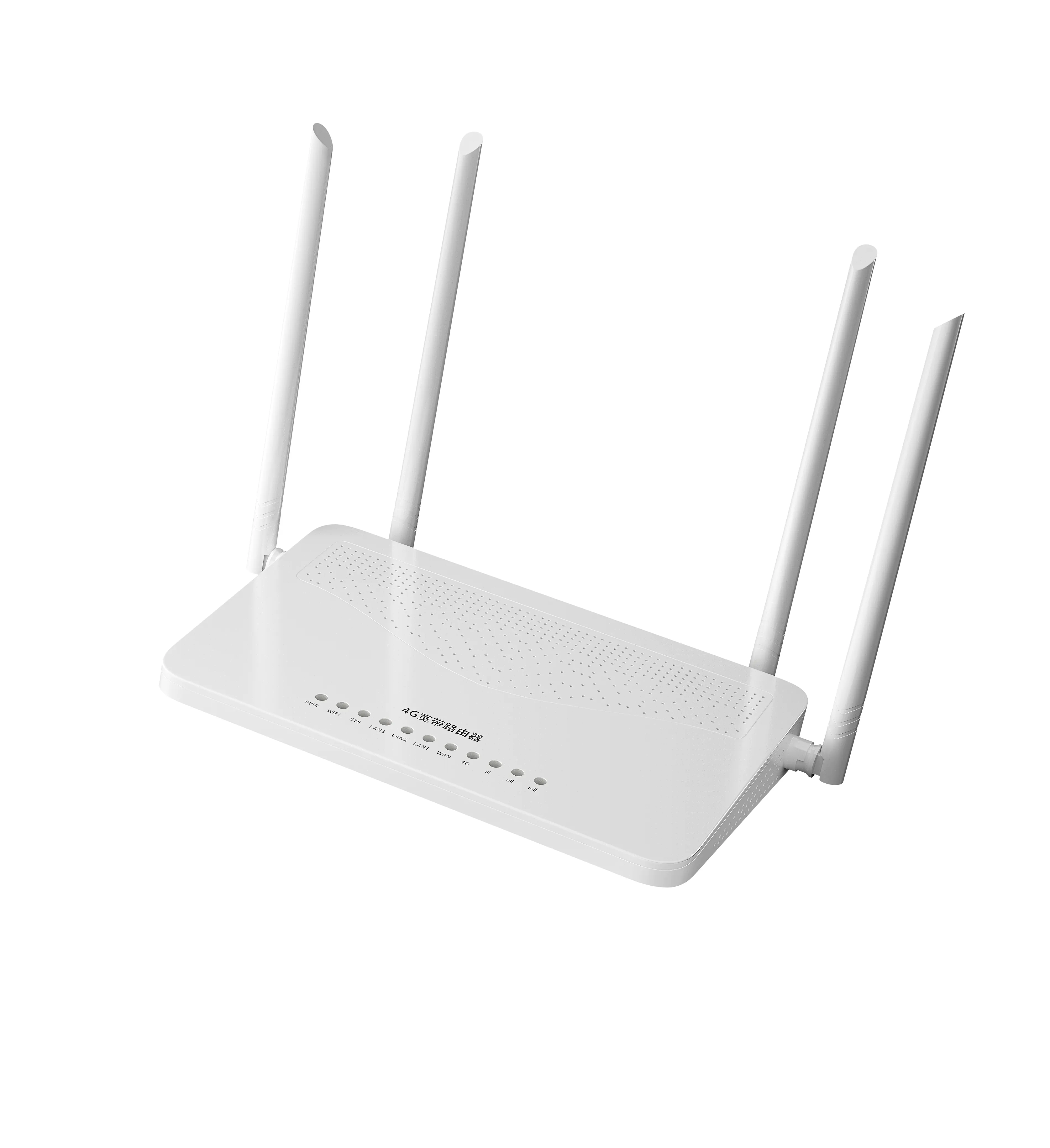 Modem seluler 3G 4G, Router seluler 300Mbps WiFi Slot kartu SIM 4 100Mbps Ethernet LAN Port 2 antena LTE 2 antena WiFi