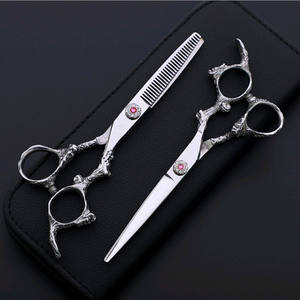 Ciseaux à cheveux professionnels à poignée dragon personnalisable, 6,0 pouces, avec vis en pierre précieuse, pour droitiers - Product Image 4