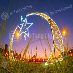 Lumière LED étanche IP65 Ramadan Moon pour les expositions de festivals en plein air, les aménagements paysagers et l'utilisation de Noël dans les parcs, les centres commerciaux et les espaces publics - Product Image 4