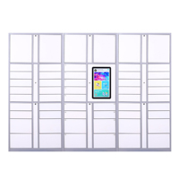 Terminal de livraison de colis en libre-service sécurisé avec retrait par code QR à écran tactile pour les appartements