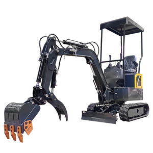 Mini-excavatrice hydraulique sur chenilles pour l'agriculture en verger et le défrichement de terres - Product Image 5
