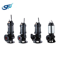 Pompe à eaux usées à tête haute en acier inoxydable 380V anti-colmatage IP68 pour station d'épuration CE