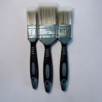 Lot de 3 brosses à filament conique avec manche TPR et poignée ergonomique pour le detailing automobile