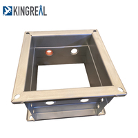 KINGREAL Rouleau d'amortisseur d'incendie en acier galvanisé automatique formant la machine cadre Hvac Square Fire Volume Control Damper Ligne de production