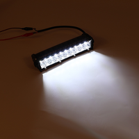 HYNBYZJ Barre LED de travail étanche 7 pouces 60W 4x4, double rangée, mince, 12V, pour remorque et tout-terrain, haute qualité, nouvelle