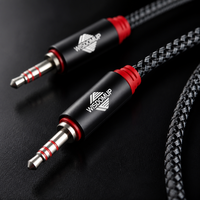 Casque audio universel tressé de haute qualité avec microphone stéréo 3,5 mm pour téléphones portables, ordinateurs, voitures et systèmes audio domestiques