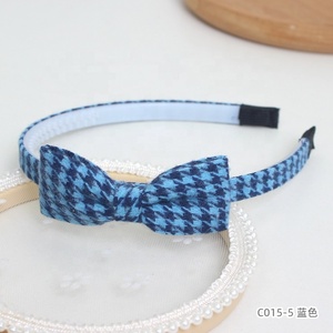 طوق للشعر عصري من القماش بنقشة آلاف الطيور طوق للشعر بالضغط - Product Image 4