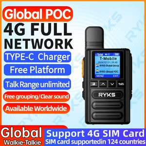 Walkkies Talkies 4G Walkie Talkie 5000Km Radio de dos vías Set inalámbrico al aire libre No para Zello Baofeng Uv 5R Quansheng - Product Image 4