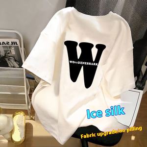 T-shirt da uomo a maniche corte con stampa a esplosione di cartone animato t-shirt con Top largo estivo - Product Image 1