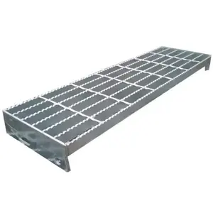 Rejilla de acero galvanizado 30x3 personalizada de fábrica/rejilla de acero inoxidable para peldaños de escalera de cubierta de trinchera