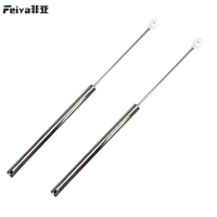 Amortisseur de poubelle avec amortissement hydraulique, conception insonorisée, tige télescopique pour armoires de cuisine et accessoires de mobilier