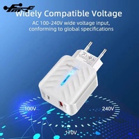 Adaptor ponsel pengisi daya dinding 65W, Super cepat PD 20W untuk Apple untuk iPhone 12 lampu Tipe C QC USB ponsel elektrik C