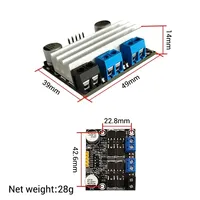 Module de commande de moteur DC à double canal 10A, pont H, variation de vitesse PWM positive et négative, 3-18V, basse tension, courant élevé