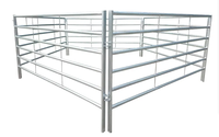Panneaux de clôture pour bétail, chevaux et bovins, 4 pieds x 16 pieds, portables, en acier à 5 barres, écologiques, imperméables, avec service de modélisation 3D