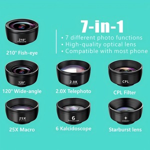 Mobile Phone Lens Kit 10in1 Interchangeable Lenses Wide Angle <b>Prime</b> Optical Glass For Samsung General Models - Product Image 5