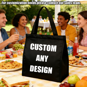 Sac de livraison alimentaire isotherme pour vins et plats, sac à déjeuner isotherme personnalisé avec logo pour femmes et enfants - Product Image 3