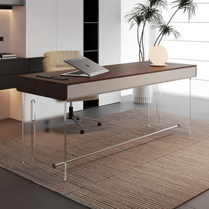 Lampe de bureau d'<span class=keywords><strong>ordinateur</strong></span> suspendue haut de gamme en bois massif Design simple moderne de luxe pour l'étude à domicile Bureau en acrylique de haute qualité - Product Image 1